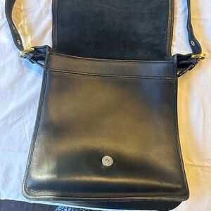 Black leather crossbody